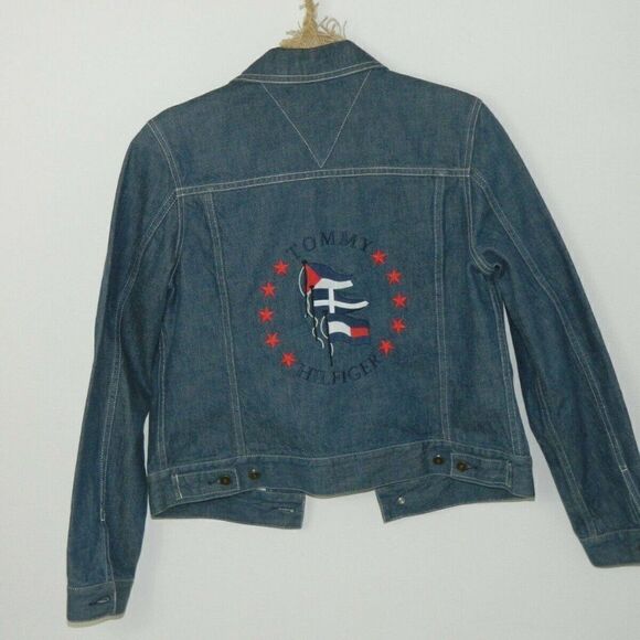 Vintage Tommy Hilfiger Jean Jacket  Hong Kong Med - Picture 4 of 10